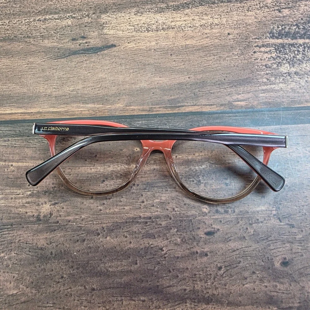 Liz Claiborne L452 60X Cat Eye Eyeglasses Frames Brown Coral Ombre‎ 51-15-135